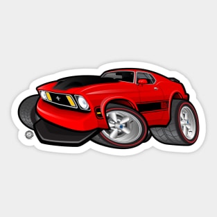 Mach 1 Red Sticker